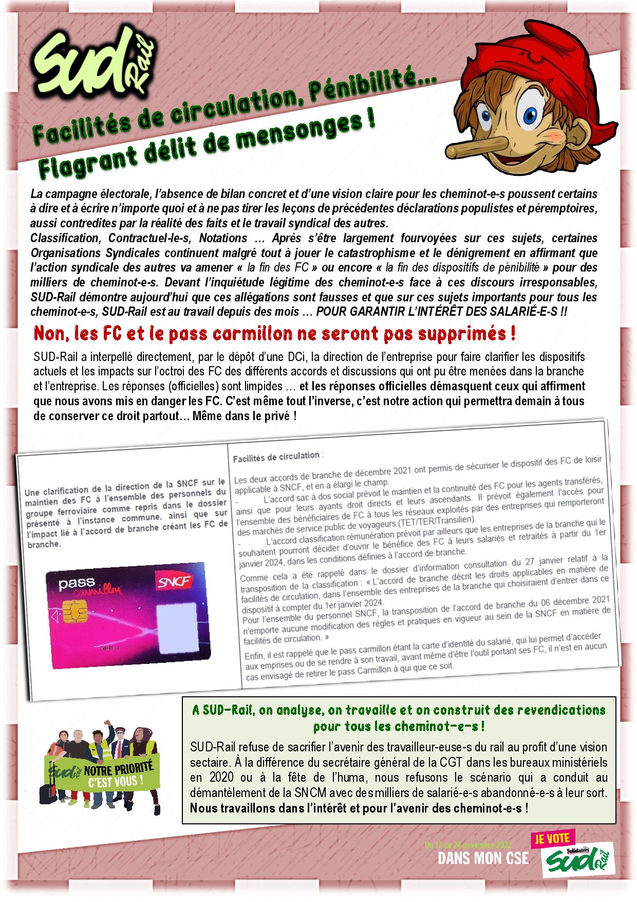 2022 11 14 Tract.FC.Penibilité.Flagrant.Delit.Mensonges page 001