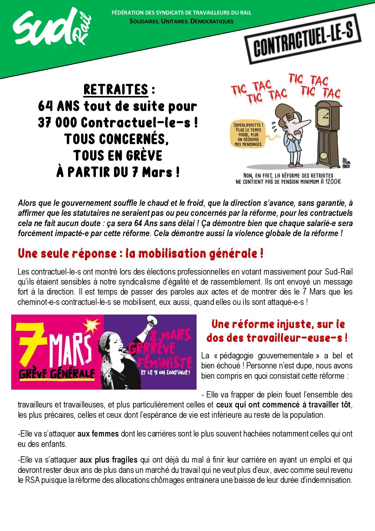 2023 02 28 Contractuels.Tract.Retraites.7.Mars page 001