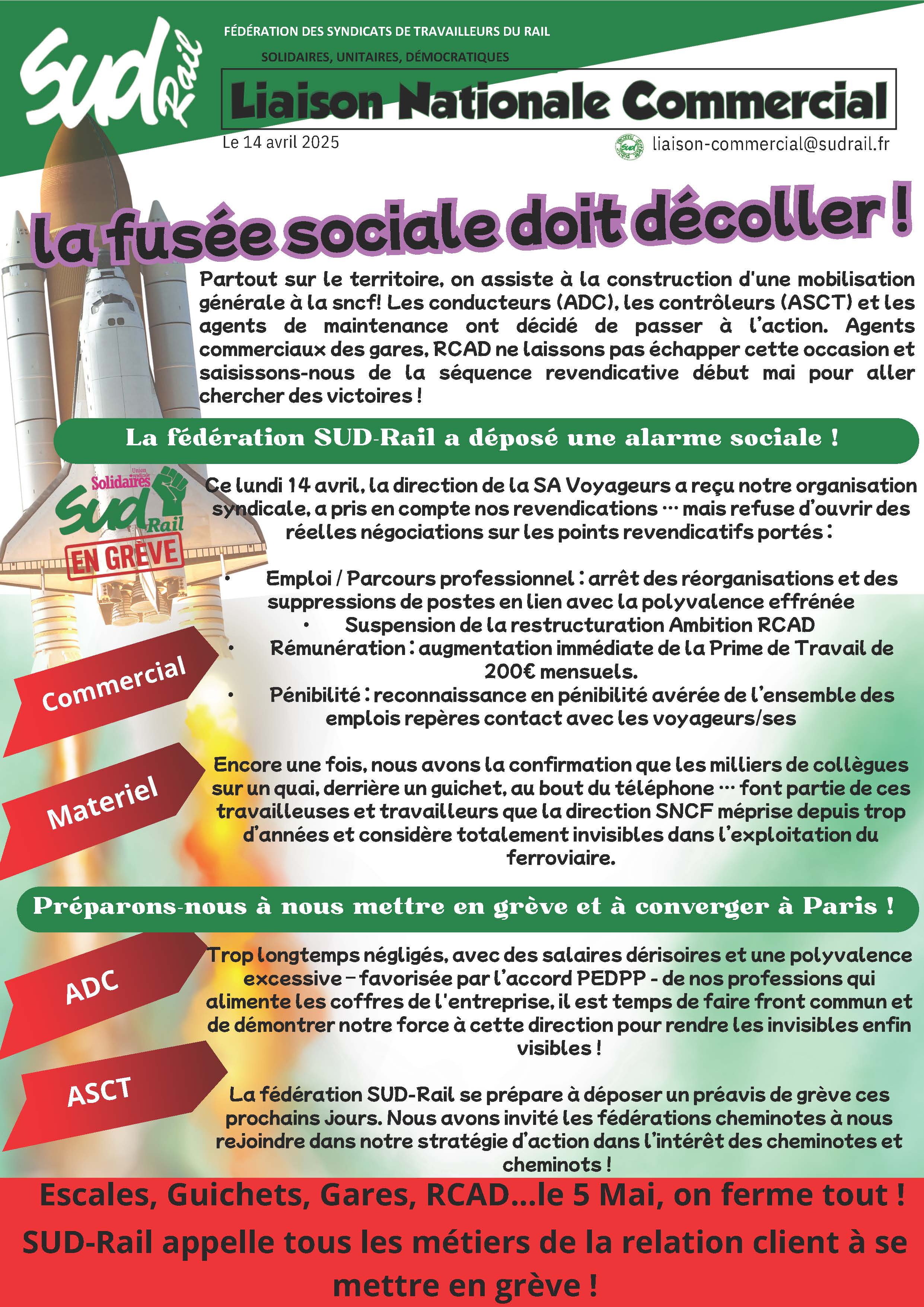 2025 04 15 Liaison C Fusée sociale 5 mai