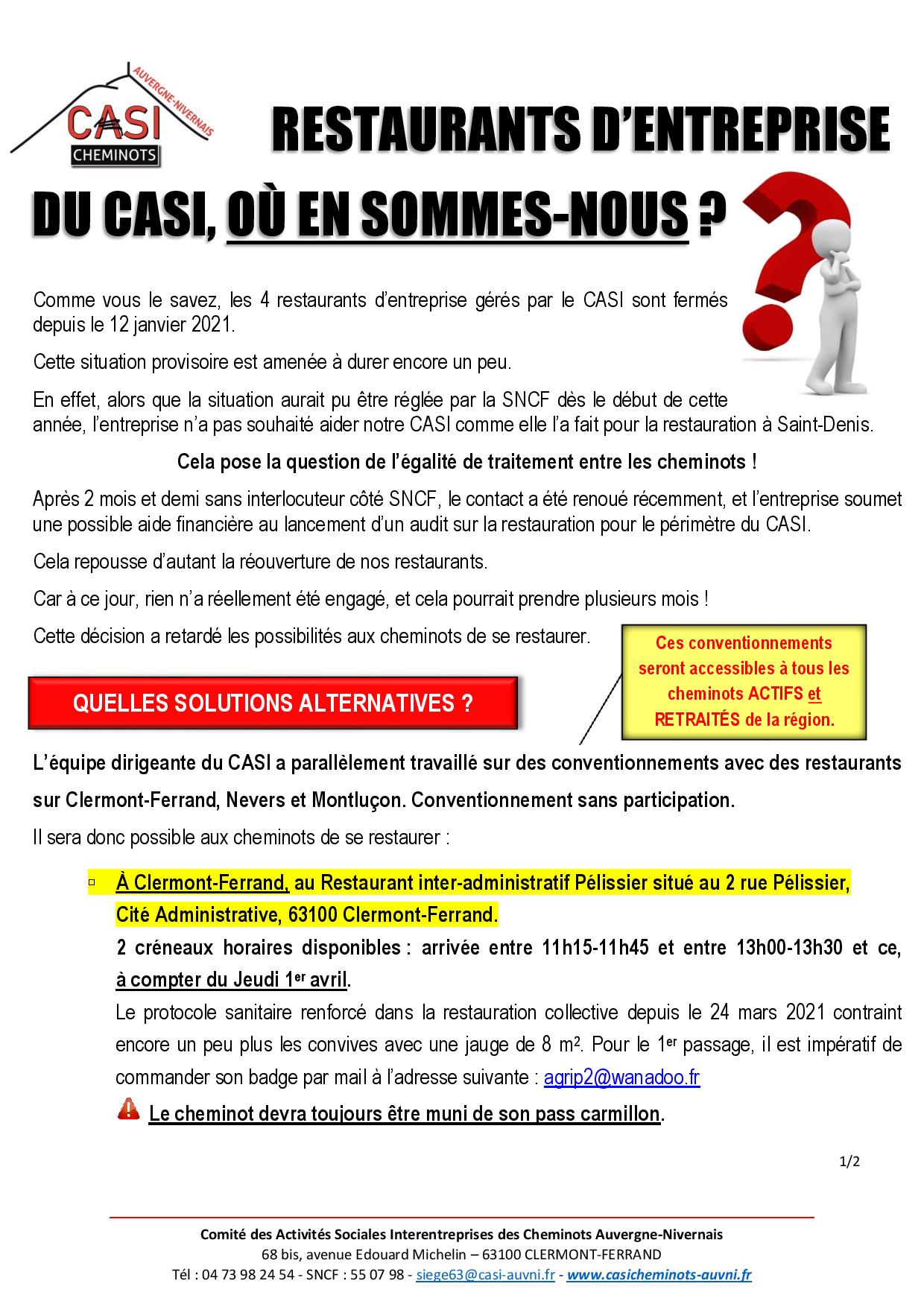 2021 03 21 CASI restaurants ou en sommes nous page 001